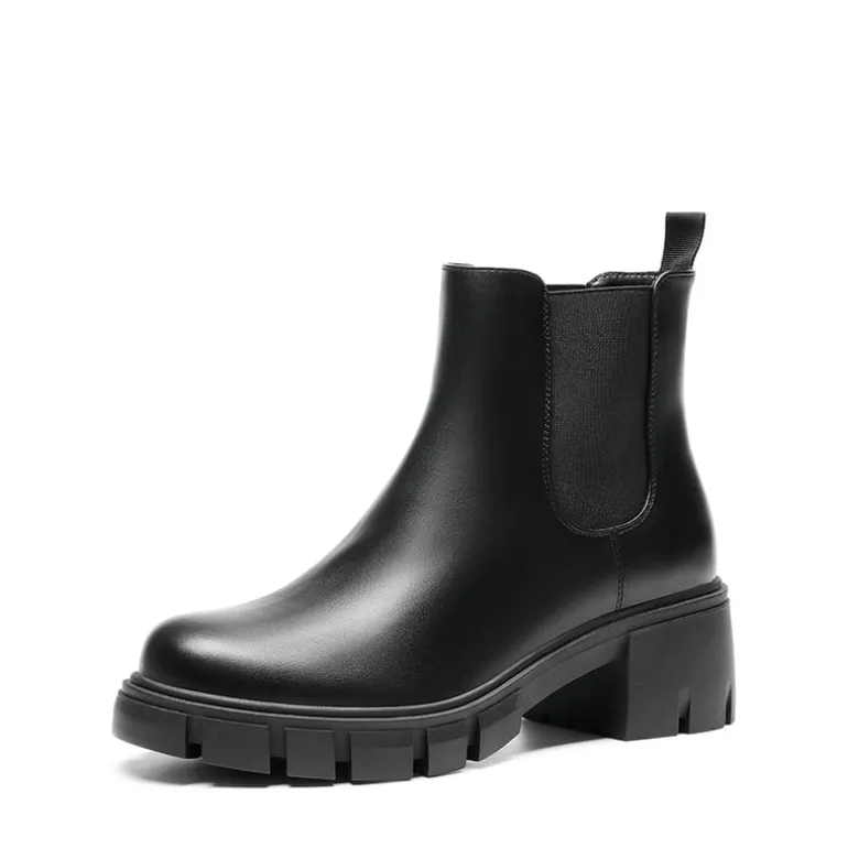 Chunky Lug Sole Chelsea Boots