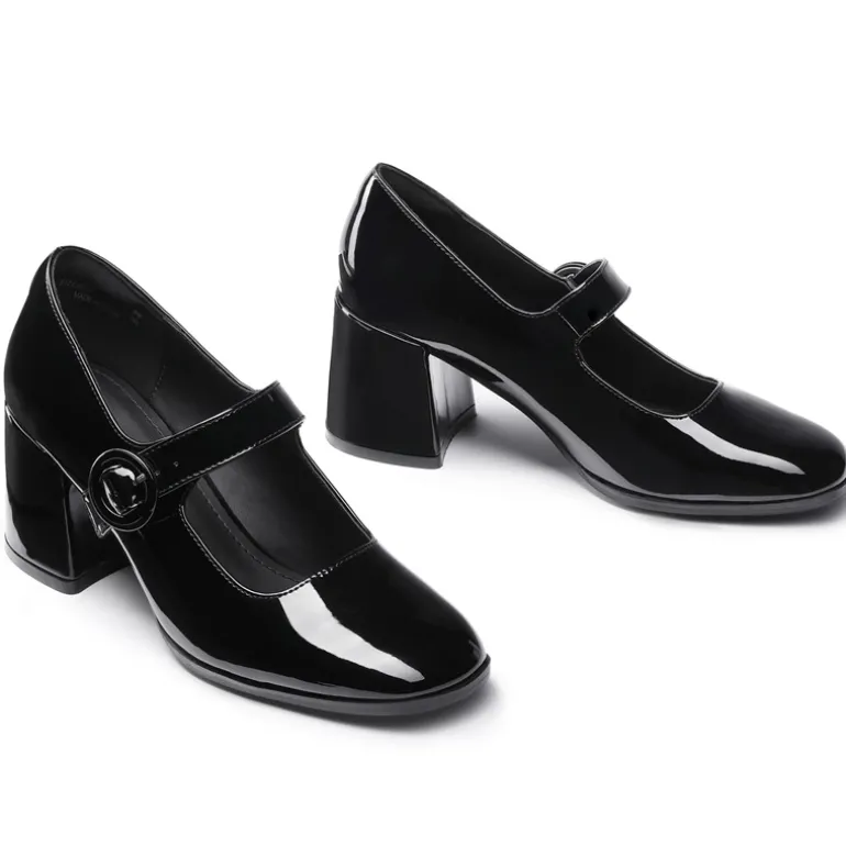 Chunky Mary Jane Pumps