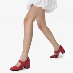 Chunky Mary Jane Pumps