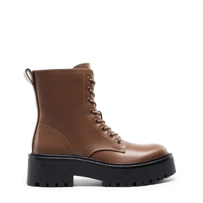 Chunky Non-Slip Combat Ankle Boots