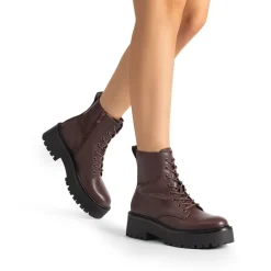 Chunky Non-Slip Combat Ankle Boots