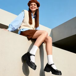 Chunky Platform Mary Jane Pumps