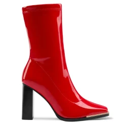 Chunky Square Toe Mid Calf Boots