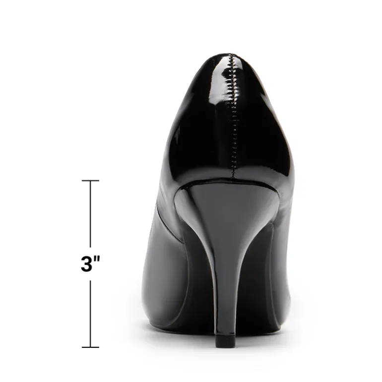 Classic Closed Toe 3 Inch Heels Pumps