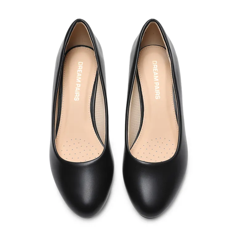 Classic Slip-On Wedge Heel Pumps