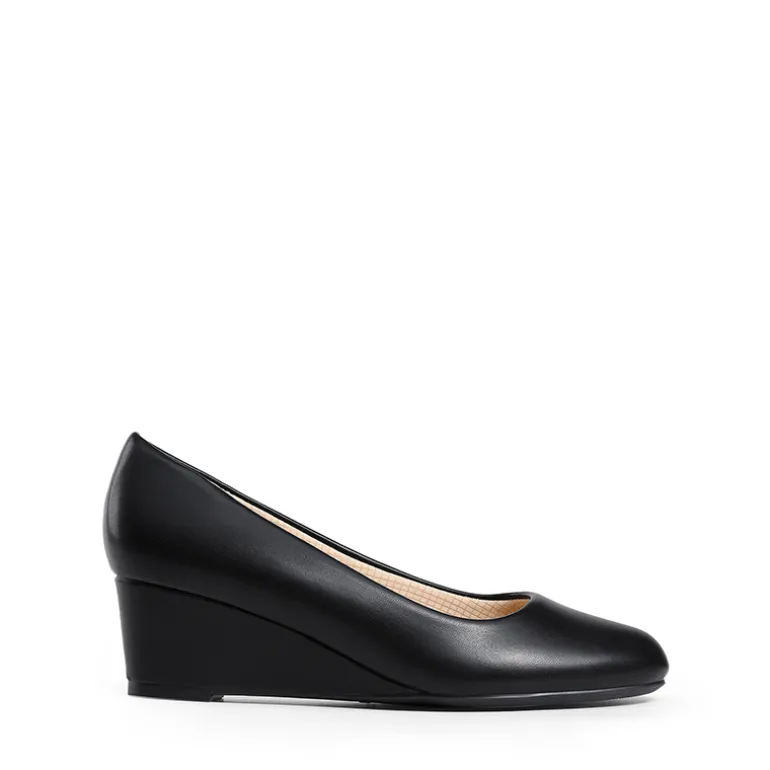 Classic Slip-On Wedge Heel Pumps