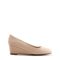 Classic Slip-On Wedge Heel Pumps