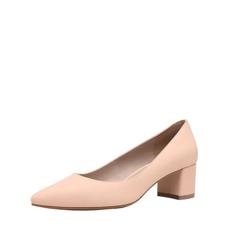 Closed Toe Block Heel Pumps