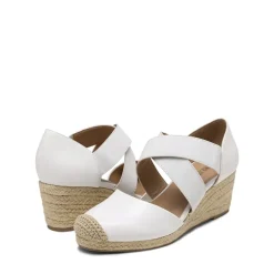 Closed-Toe Criss Cross Espadrille Sandals