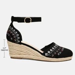 Closed Toe Espadrille Wedges