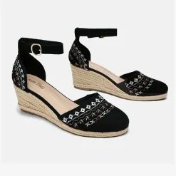 Closed Toe Espadrille Wedges