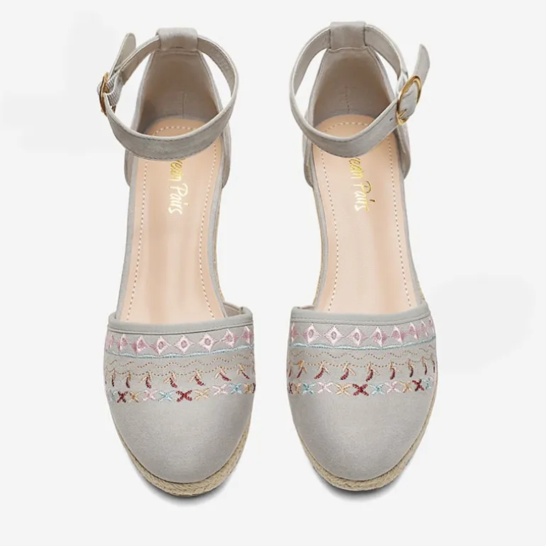 Closed Toe Espadrille Wedges
