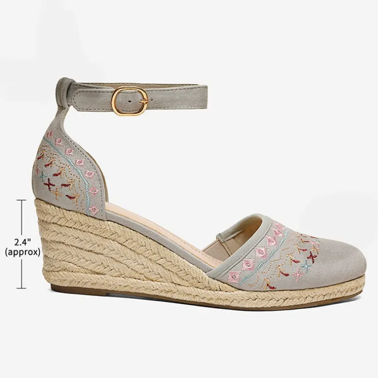 Closed Toe Espadrille Wedges
