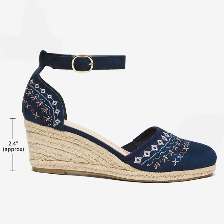 Closed Toe Espadrille Wedges