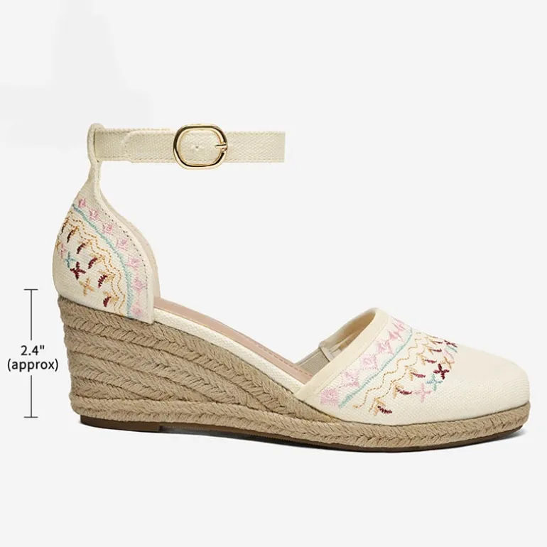 Closed Toe Espadrille Wedges