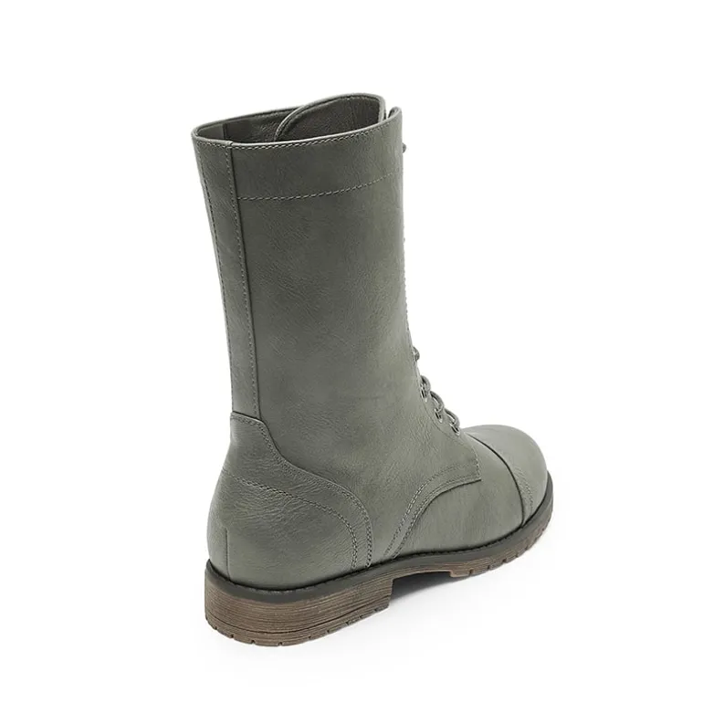 Combat Mid-calf Boots