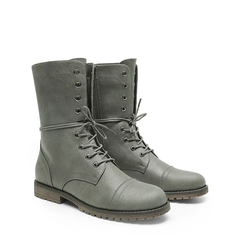 Combat Mid-calf Boots
