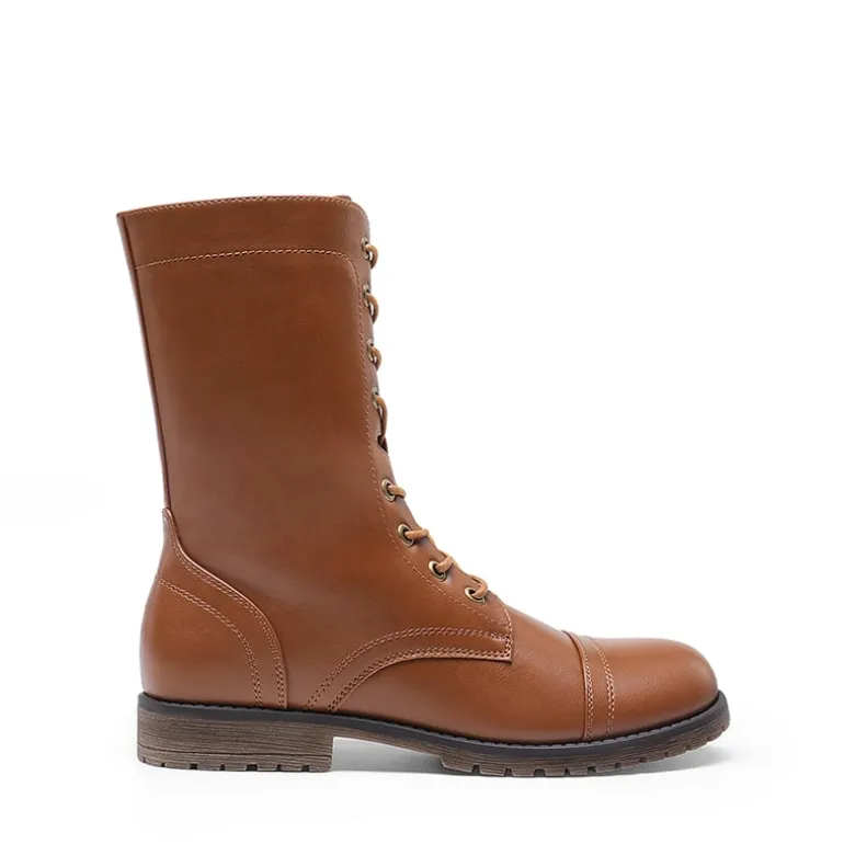 Combat Mid-calf Boots