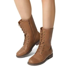 Combat Mid-calf Boots