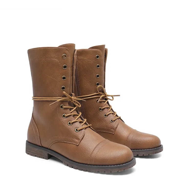 Combat Mid-calf Boots