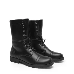 Combat Mid-calf Boots