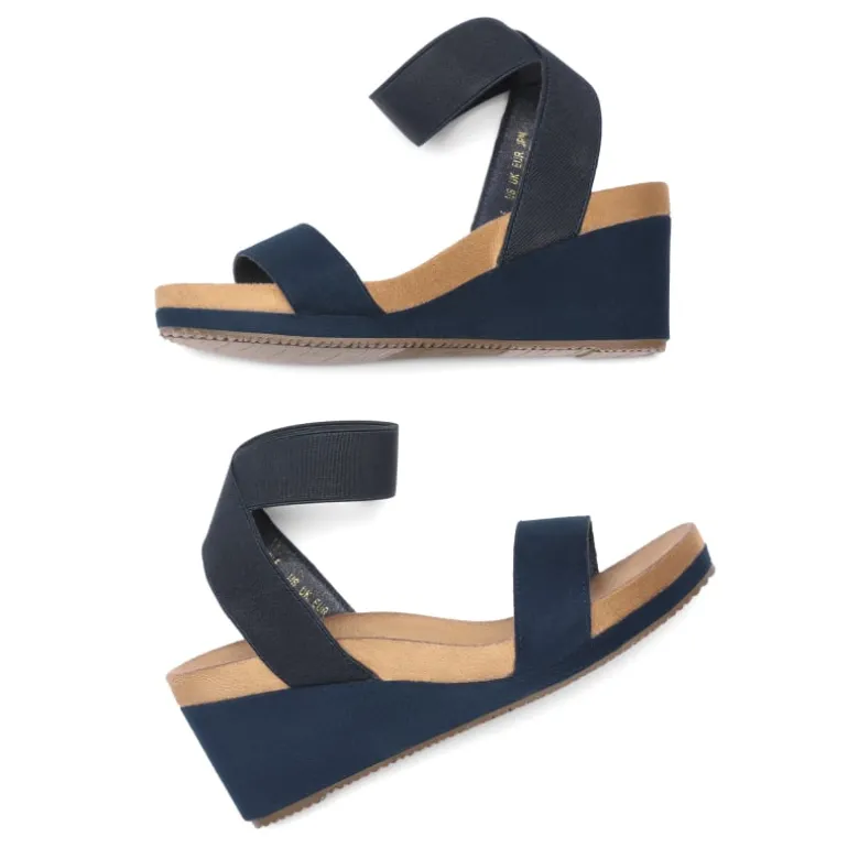 Comfortable Ankle Strap Platform Wedge Sandals