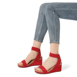 Comfortable Ankle Strap Platform Wedge Sandals