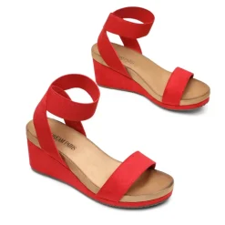 Comfortable Ankle Strap Platform Wedge Sandals