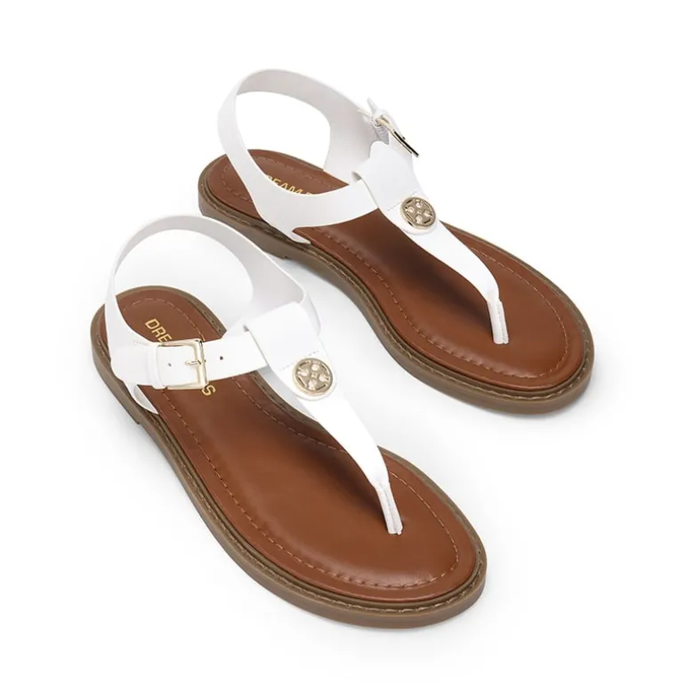 Comfortable Chic T-strap Flat Sandals