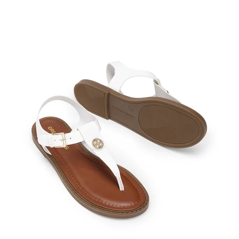 Comfortable Chic T-strap Flat Sandals