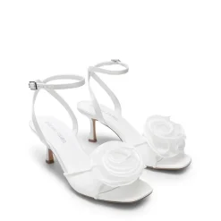 Comfortable Elegant Floral Kitten Heeled Sandals