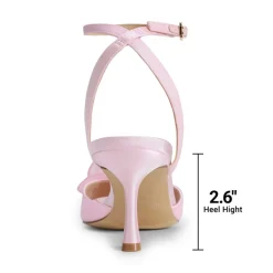 Comfortable Elegant Floral Kitten Heeled Sandals