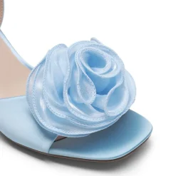 Comfortable Elegant Floral Kitten Heeled Sandals