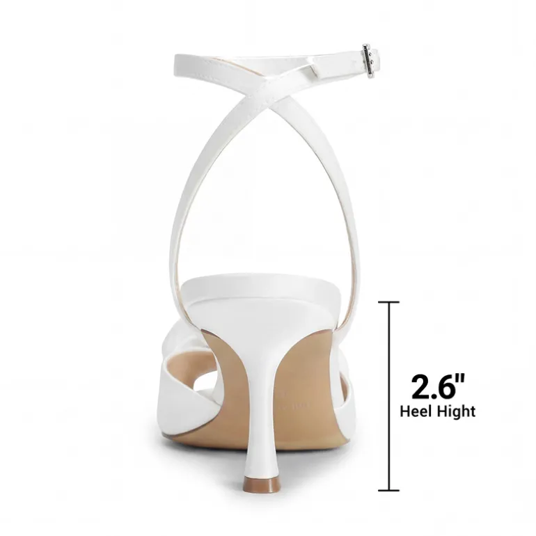 Comfortable Elegant Floral Kitten Heeled Sandals