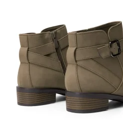 Comfortable Low Block Heel Ankle Boots