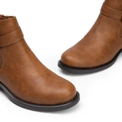 Comfortable Low Block Heel Ankle Boots