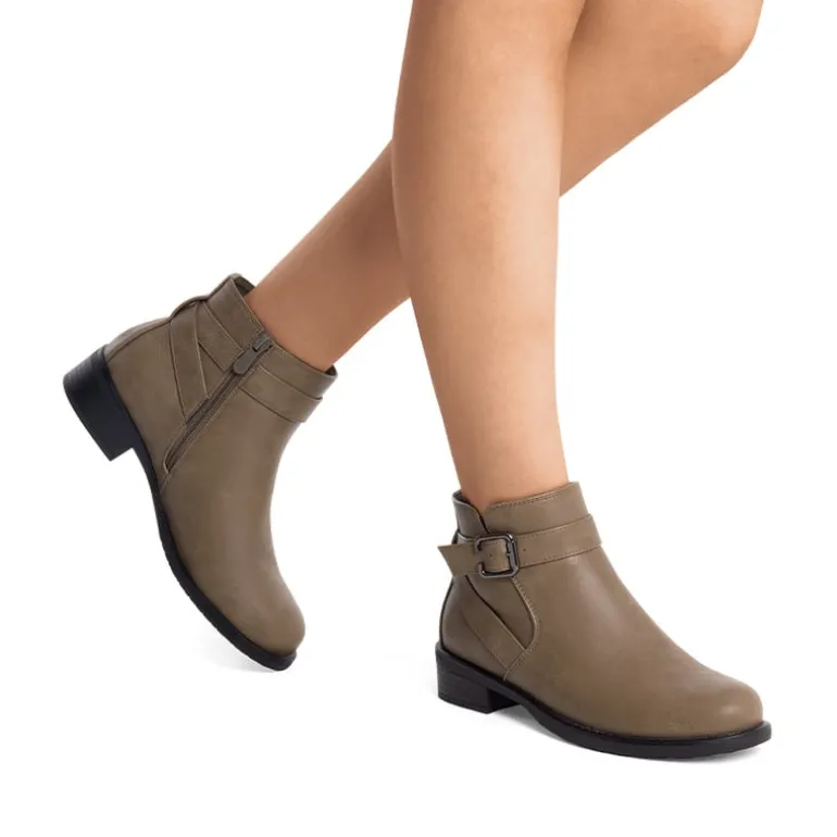 Comfortable Low Block Heel Ankle Boots
