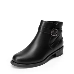 Comfortable Low Block Heel Ankle Boots