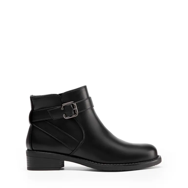 Comfortable Low Block Heel Ankle Boots