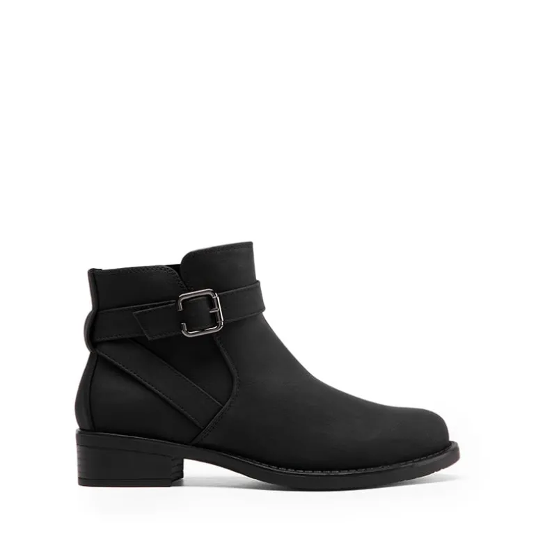 Comfortable Low Block Heel Ankle Boots