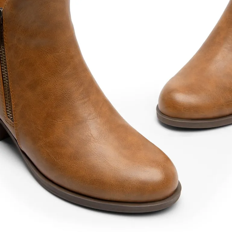 Comfortable Low Heel Ankle Boots