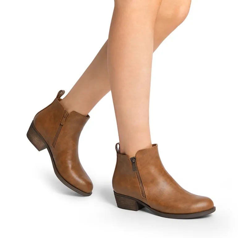 Comfortable Low Heel Ankle Boots
