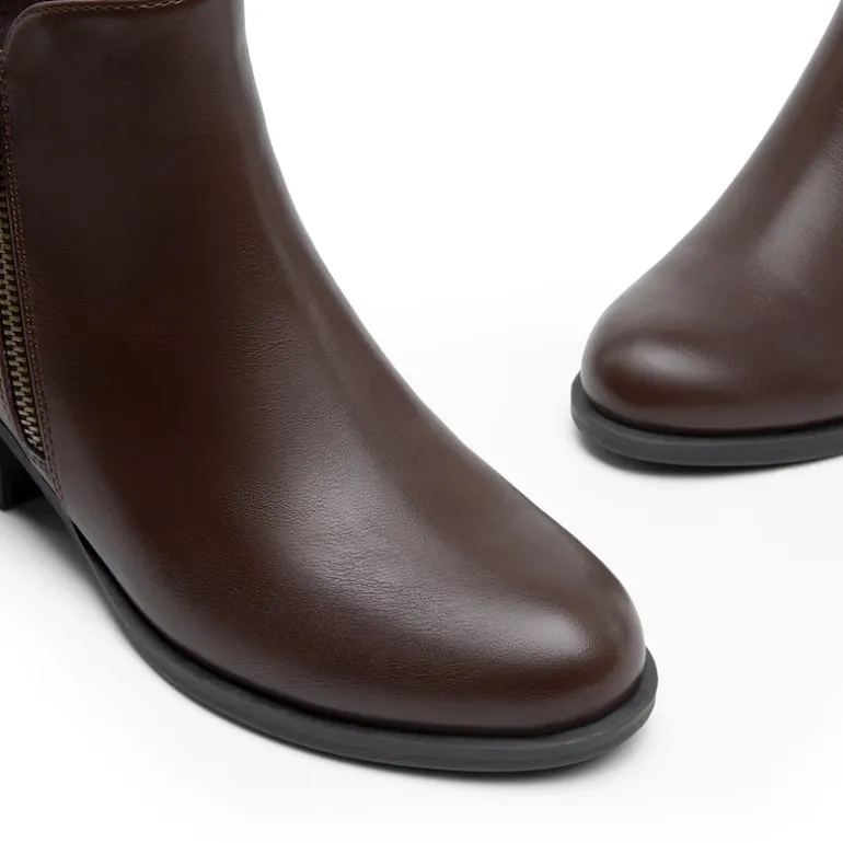 Comfortable Low Heel Ankle Boots