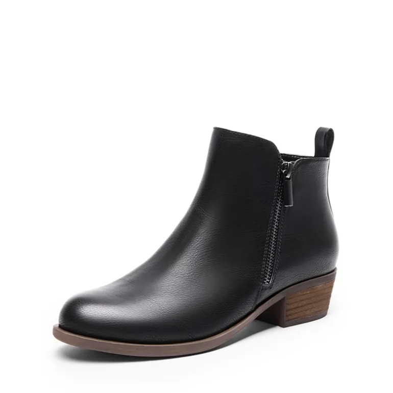 Comfortable Low Heel Ankle Boots