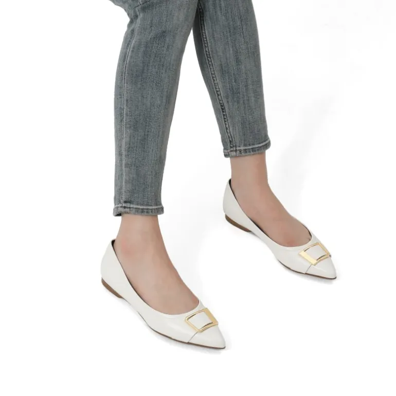 Comfortable Pointed Toe Slip-On Ballet Flats