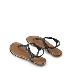 Comfortable T-Strap Thong Flat Sandals