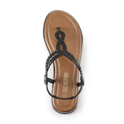 Comfortable T-Strap Thong Flat Sandals