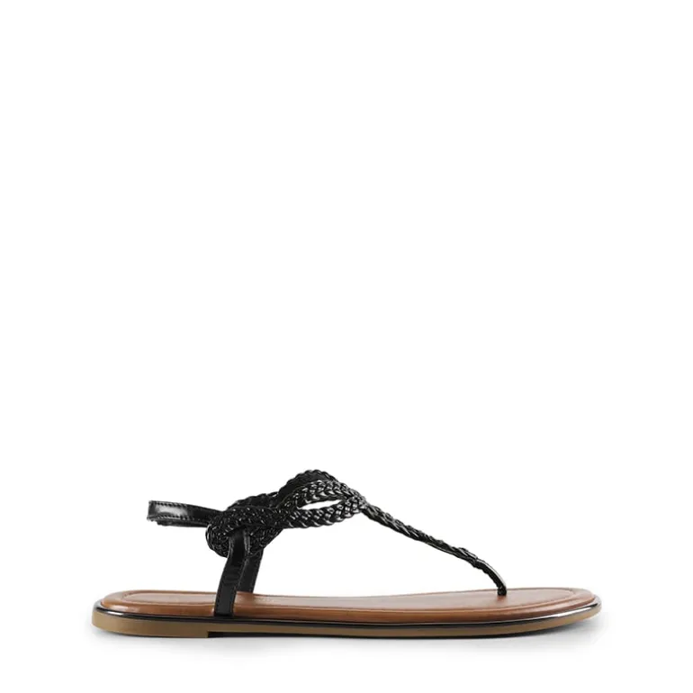 Comfortable T-Strap Thong Flat Sandals