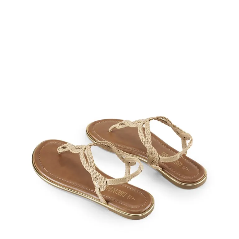 Comfortable T-Strap Thong Flat Sandals
