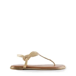 Comfortable T-Strap Thong Flat Sandals